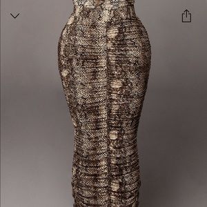 jluxlable snakeskin skirt